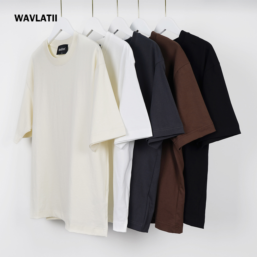 Blouse Off Shoulder - WAVLATII Oversized Wit Zwart T-shirt voor