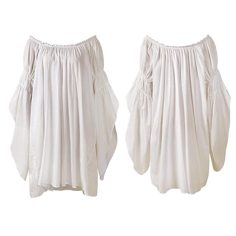 Vintage middeleeuwse renaissan - Blouse Off Shoulder recensie en prijs