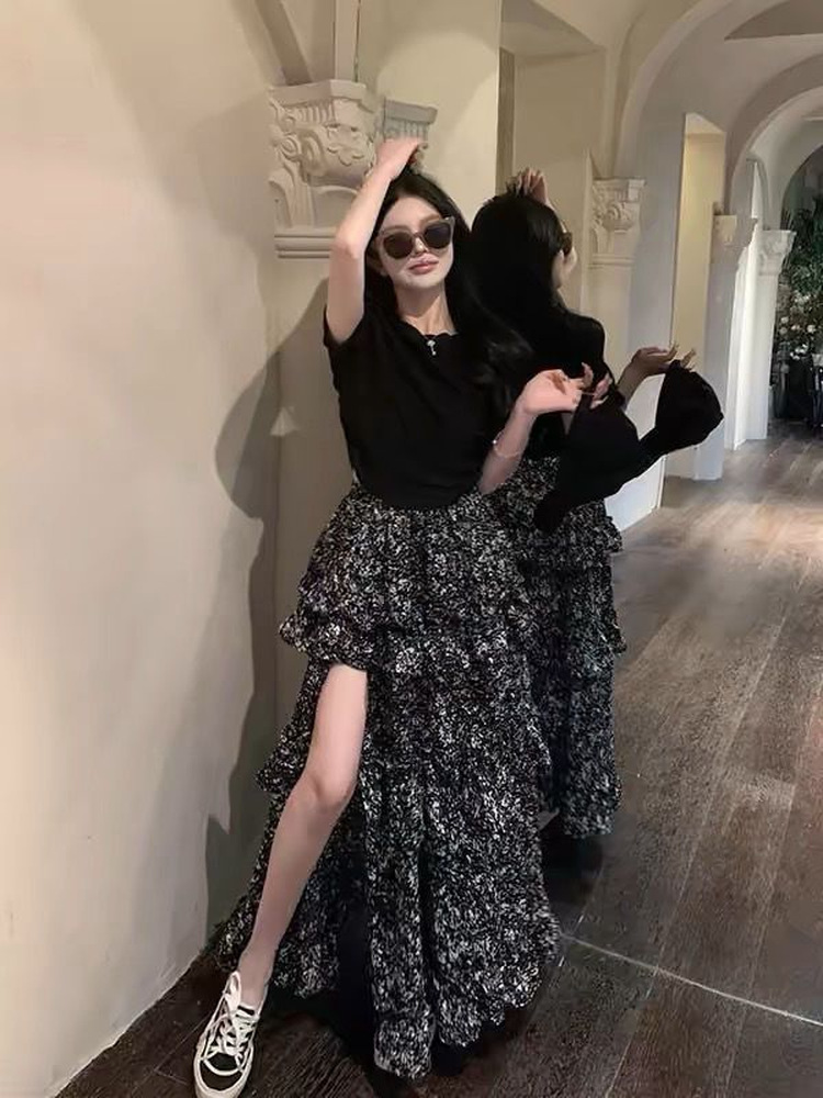 Bloemenprint Halflange Rok Dam - Midi Skirt Floral recensie en prijs